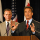 The muscleman who was chosen to run California.